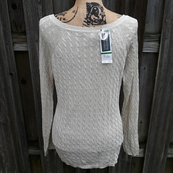 Jones New York Sweaters - 🔥NEW! Jones New York Cream Cable Knit Sweater L